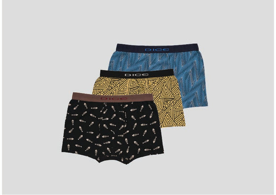 Dice - Men Printed Boxer Pack Of 3