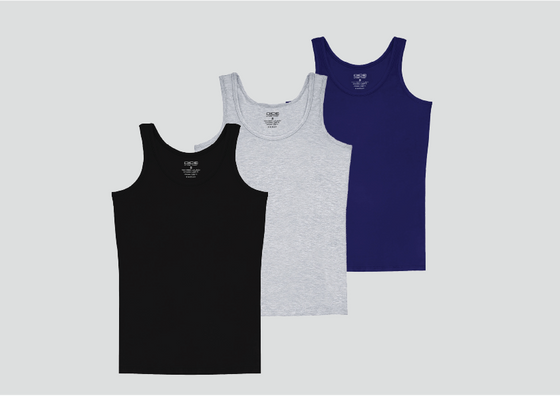 Dice - Boys' Lycra Tank Top Pack Of 3