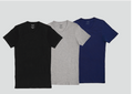 دايس - تيشيرت رجالي V-Neck - عبوة 3 قطع - Black-Grey-Navy